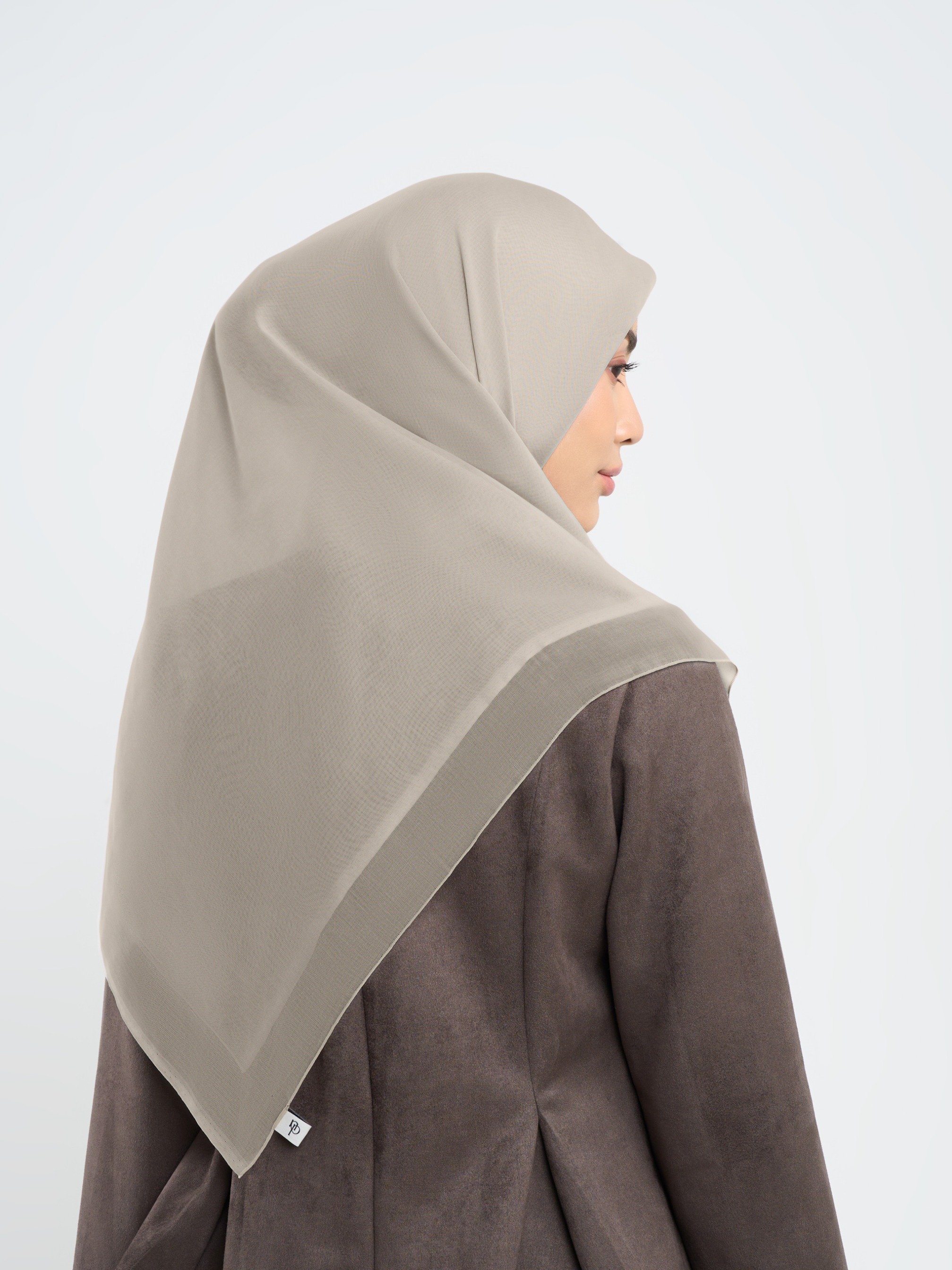 Plain Paris - Hijab Segiempat Paris Jepang Premium Brown and Cream Series