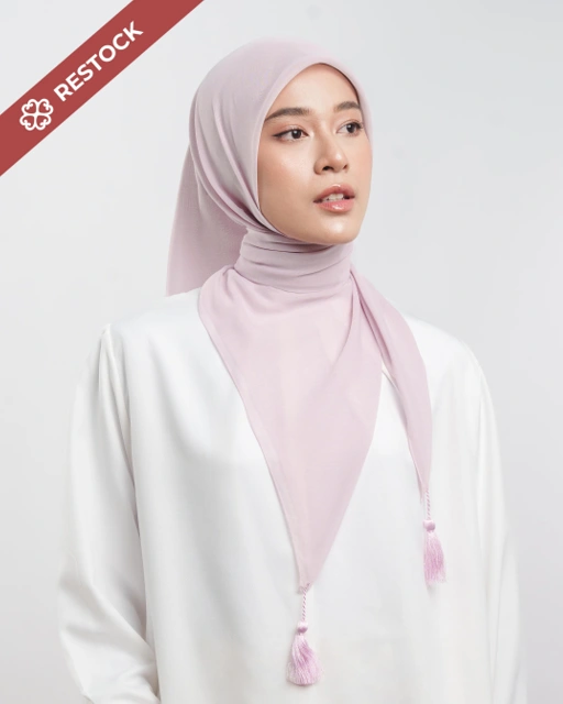 Image of Plain Tassel Red & Pink Series - Hijab Ronce Segiempat Paris Jepang Premium