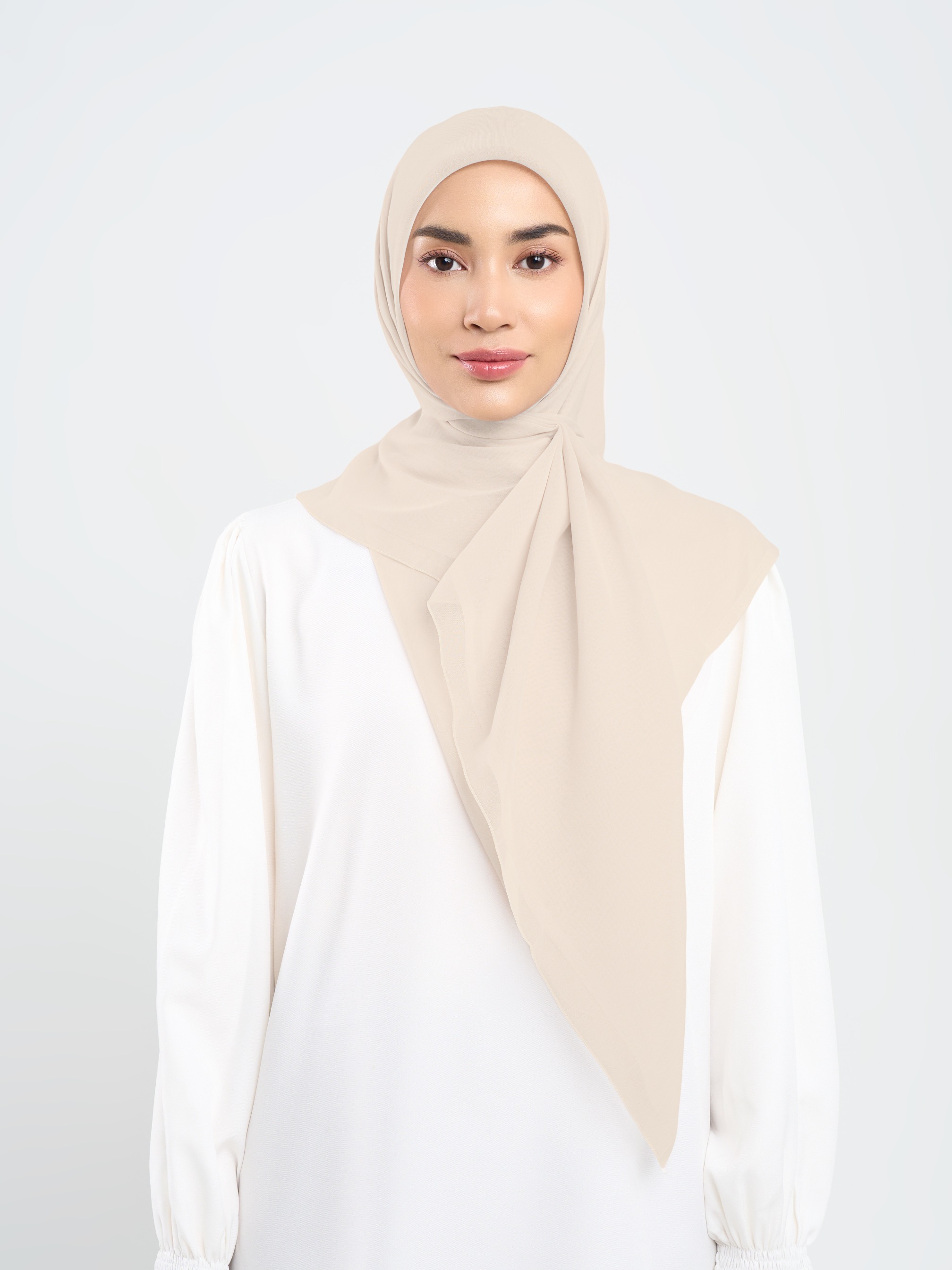 Plain Paris - Hijab Segiempat Paris Jepang Premium Grey and Purple Series