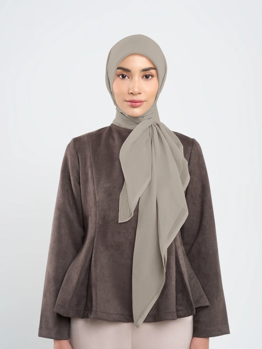 Image of Plain Paris - Hijab Segiempat Paris Jepang Premium Brown Series