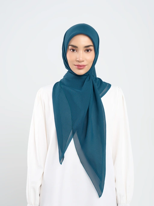 Image of Plain Paris - Hijab Segiempat Paris Jepang Premium Blue & Green Series