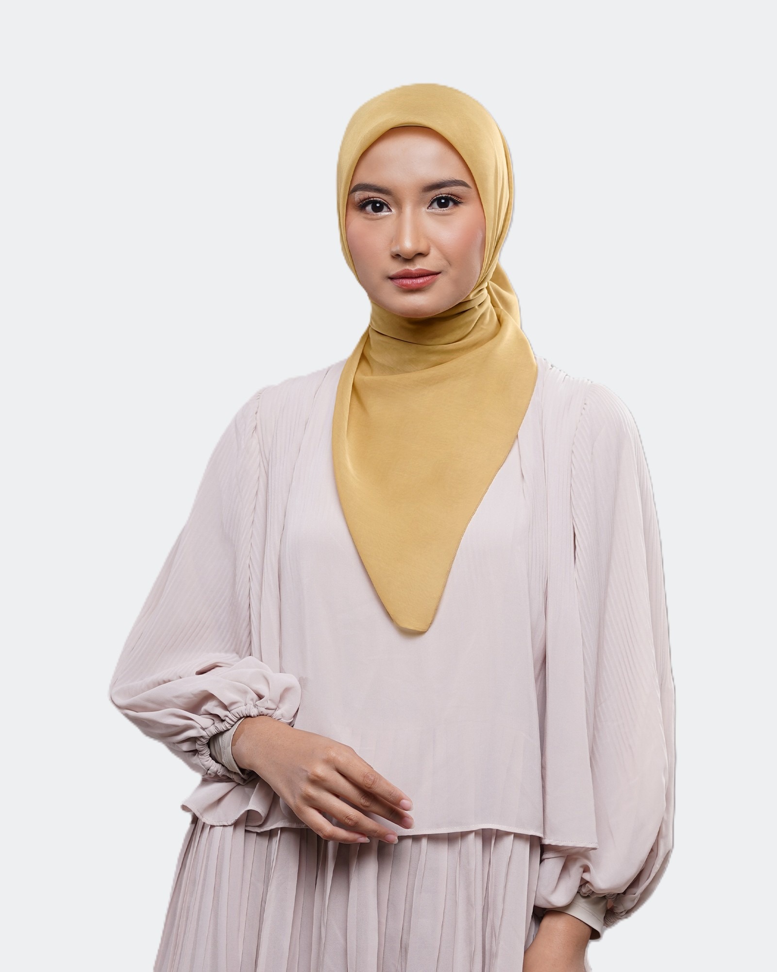 Plain Paris Yellow & Orange Series - Hijab Segiempat Paris Jepang Premium