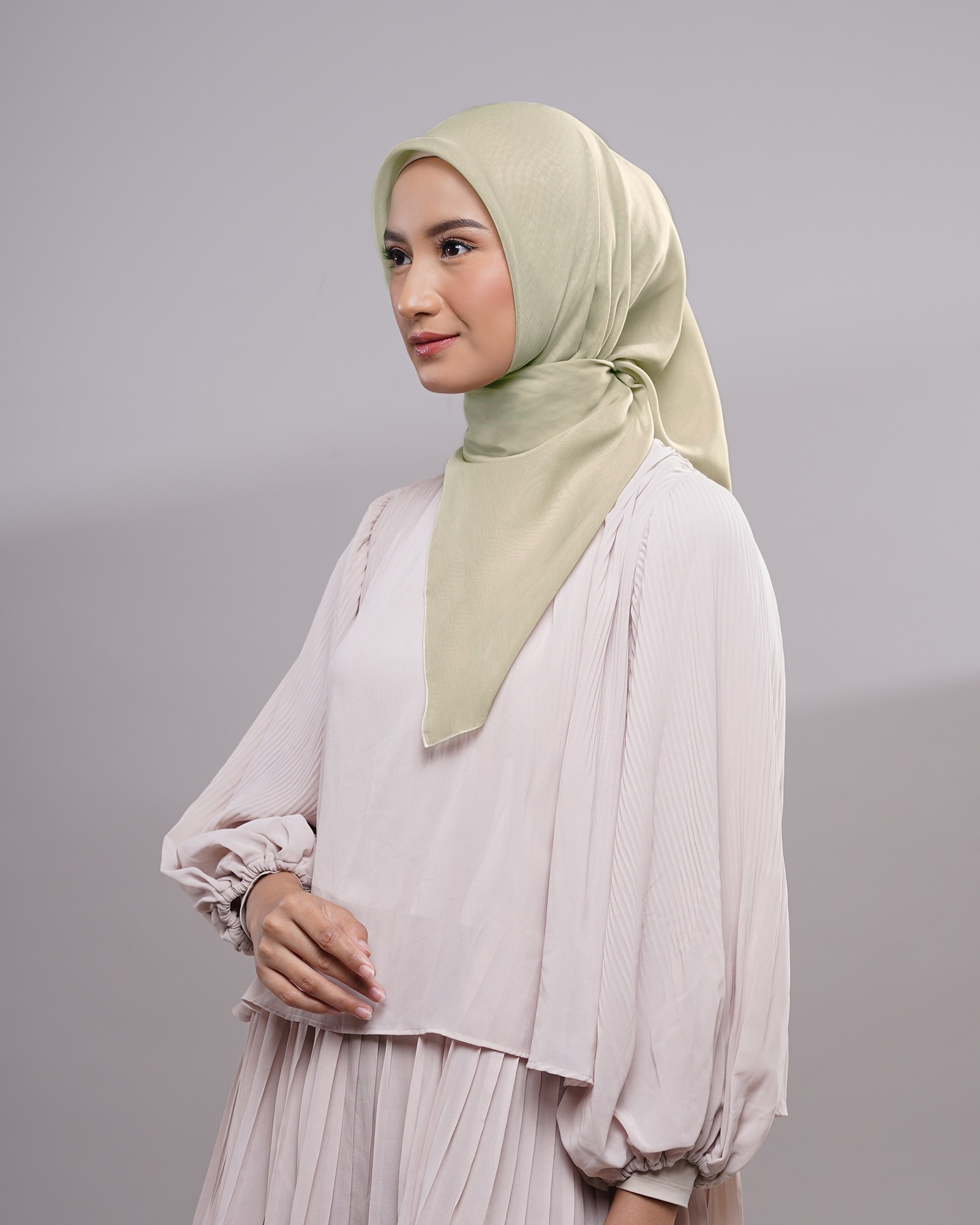 Plain Paris - Hijab Segiempat Paris Jepang Premium Blue & Green Series
