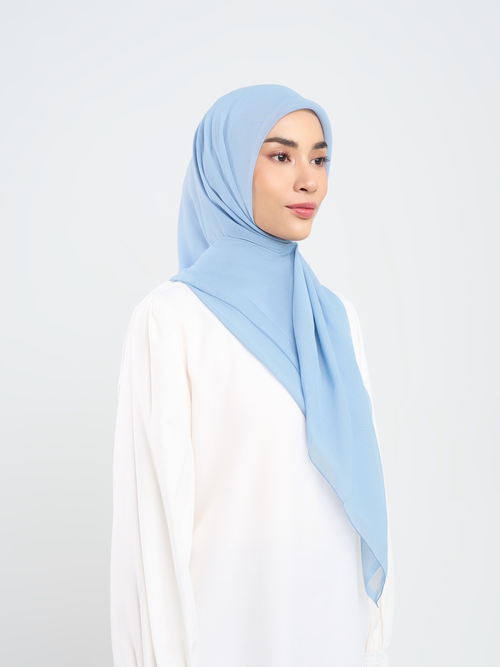 Plain Paris - Hijab Segiempat Paris Jepang Premium Blue & Green Series