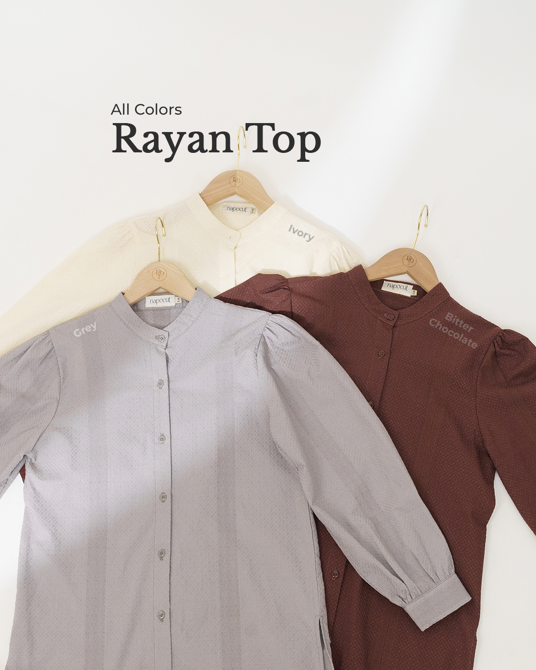 Rayan Top - Kemeja Bordir Wanita