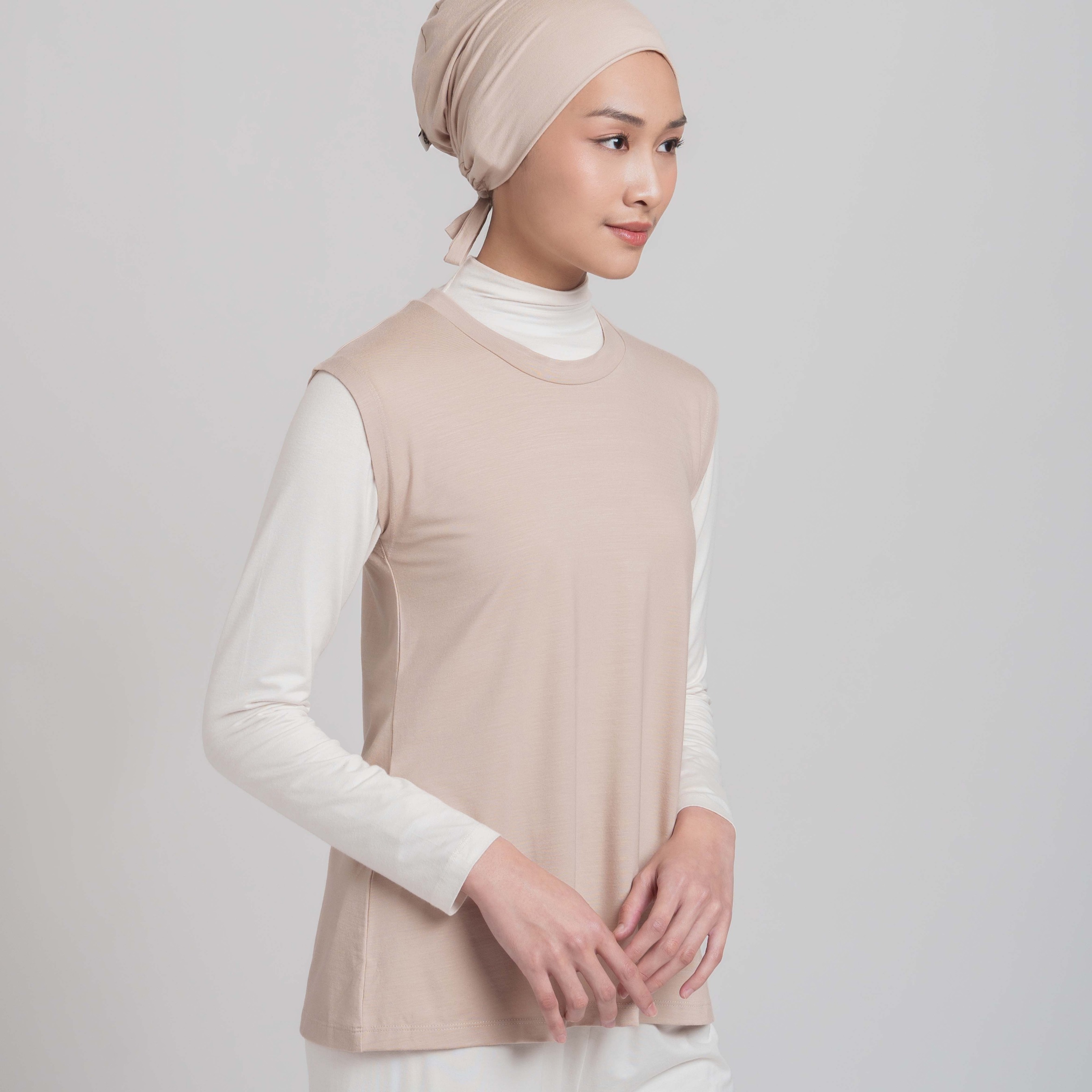 Sleeveless Inner - Manset Tencel Tanpa Lengan Premium