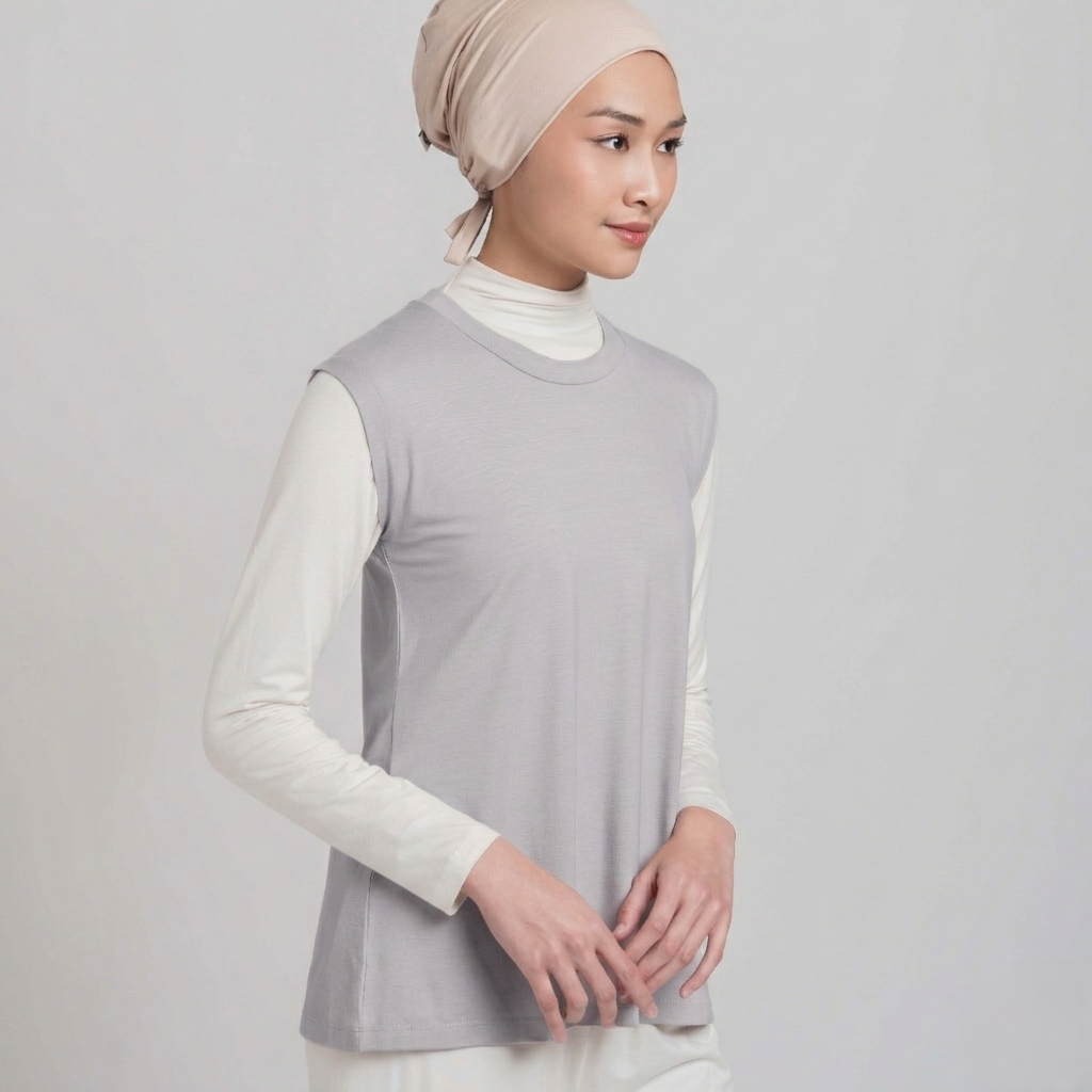 Sleeveless Inner - Manset Tencel Tanpa Lengan Premium