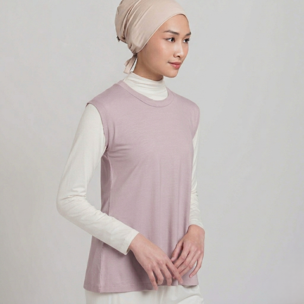 Sleeveless Inner - Manset Tencel Tanpa Lengan Premium