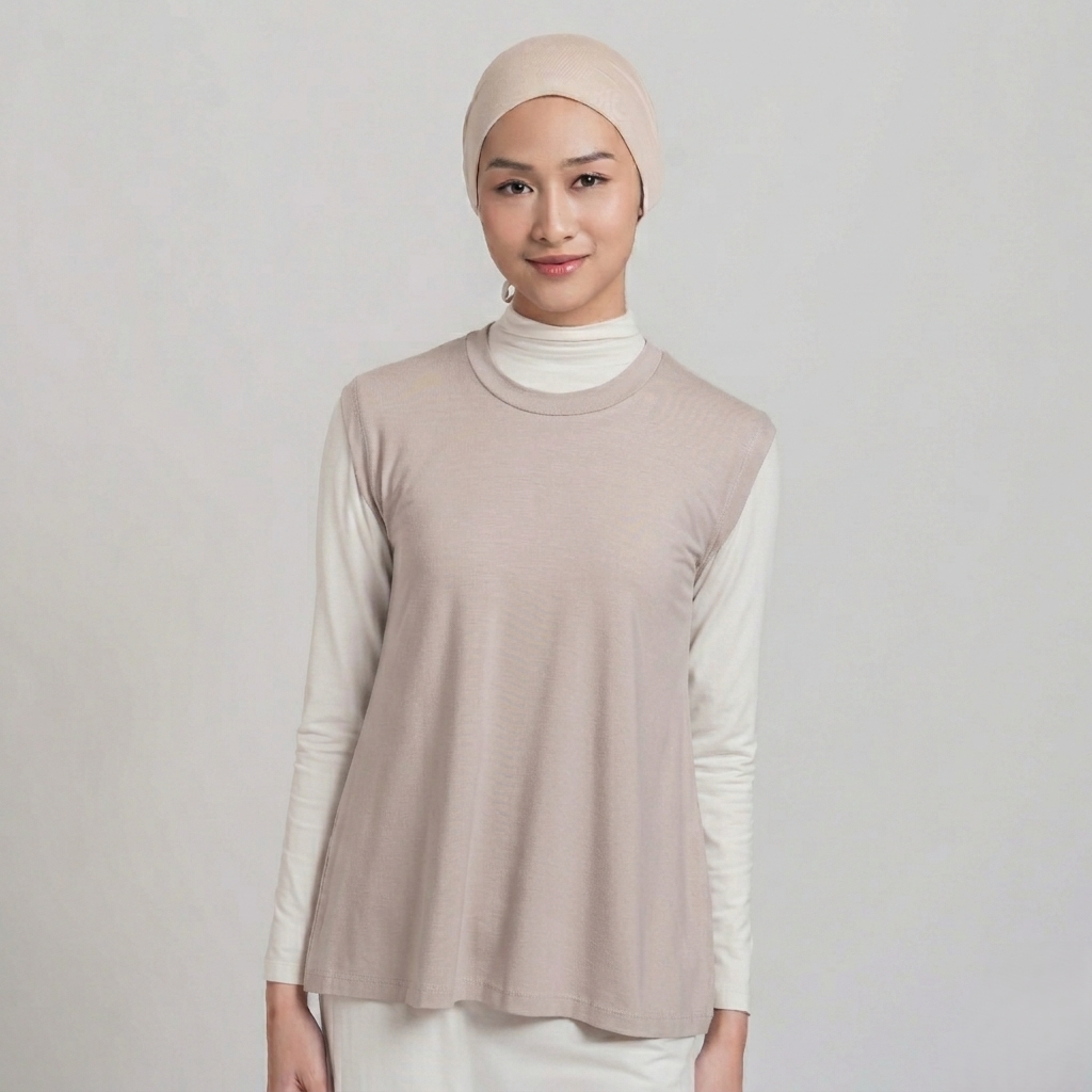 Sleeveless Inner - Manset Tencel Tanpa Lengan Premium