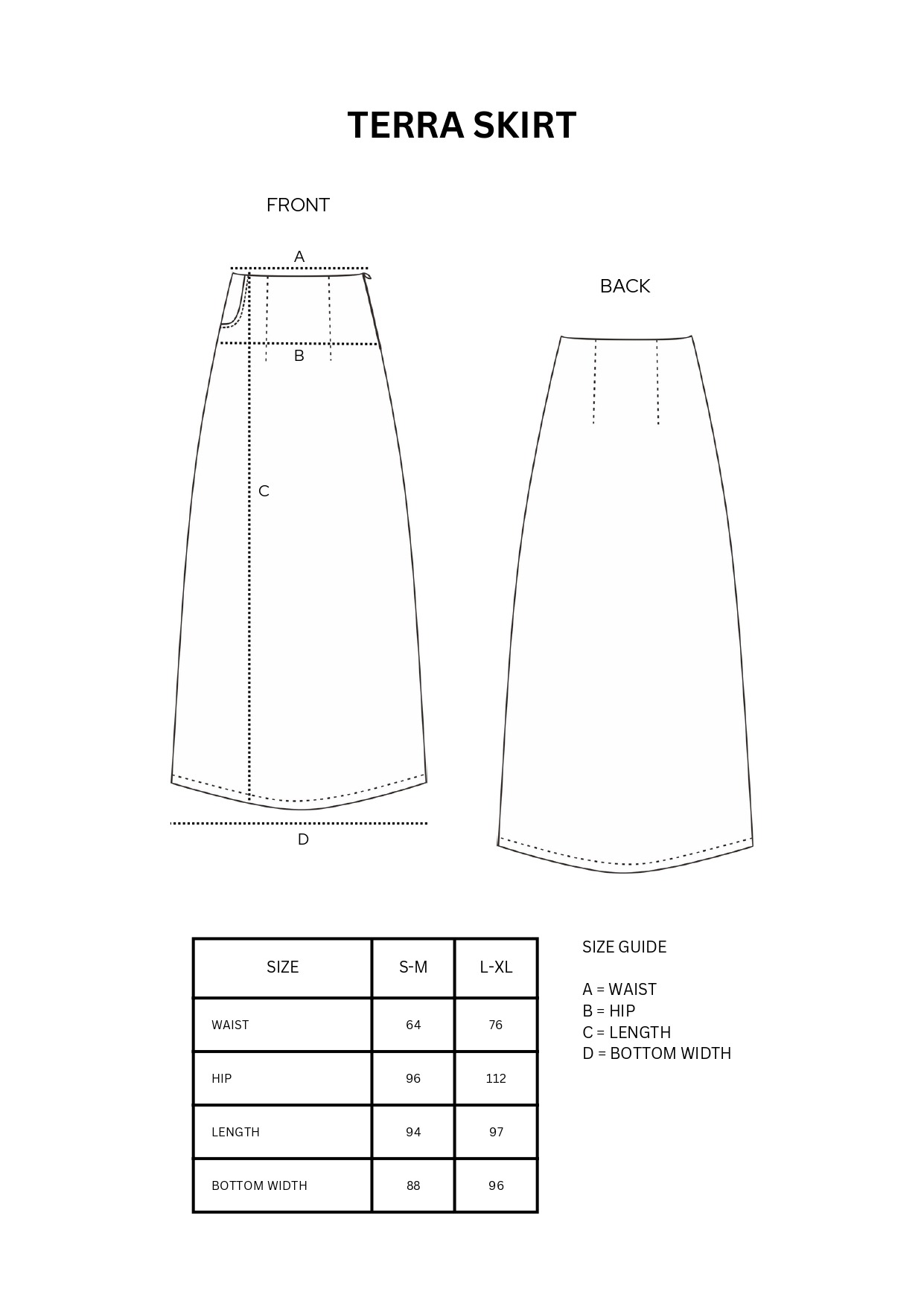 Terra Skirt - Rok Pleats Knit