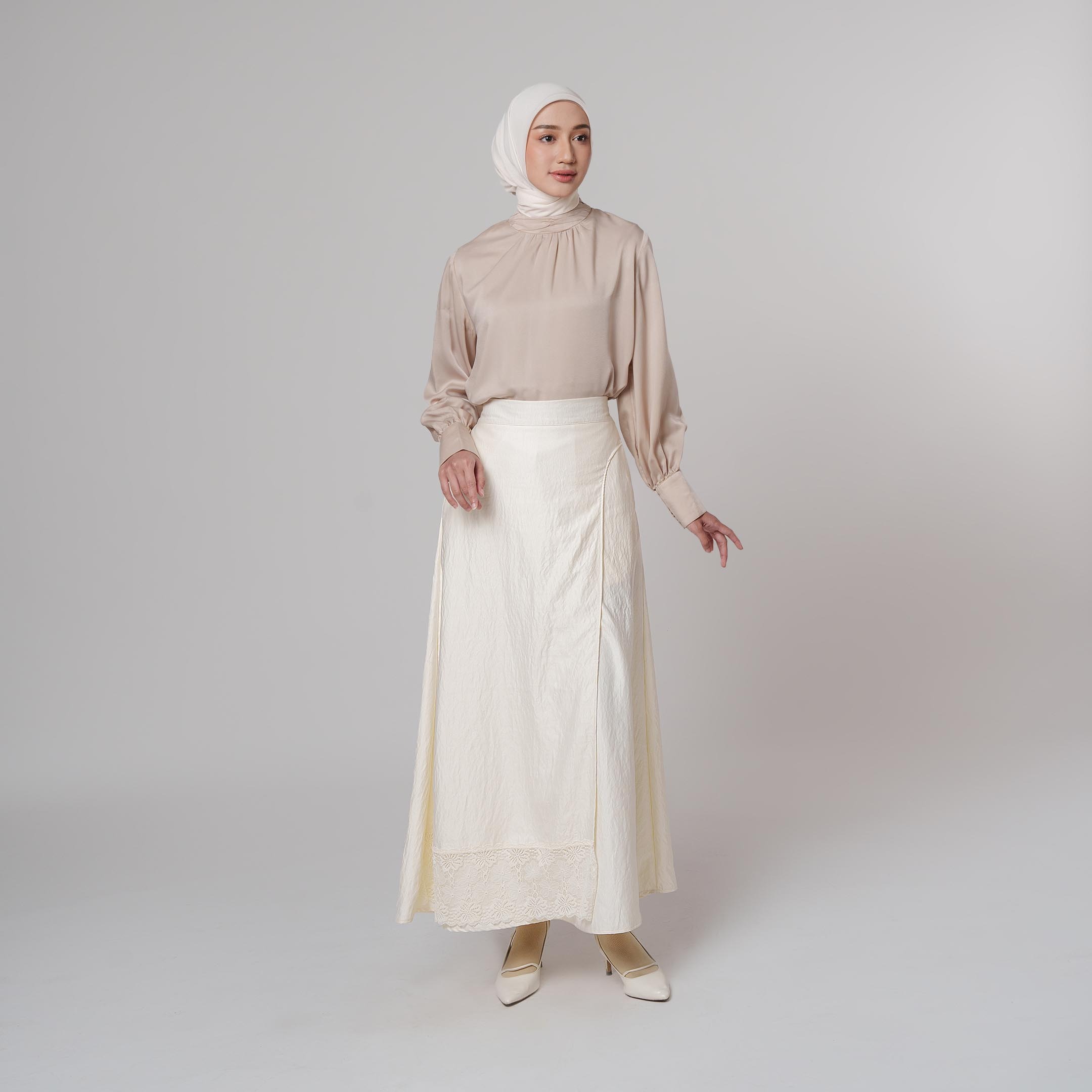 Hilya Skirt - Rok Satin Silk Premium