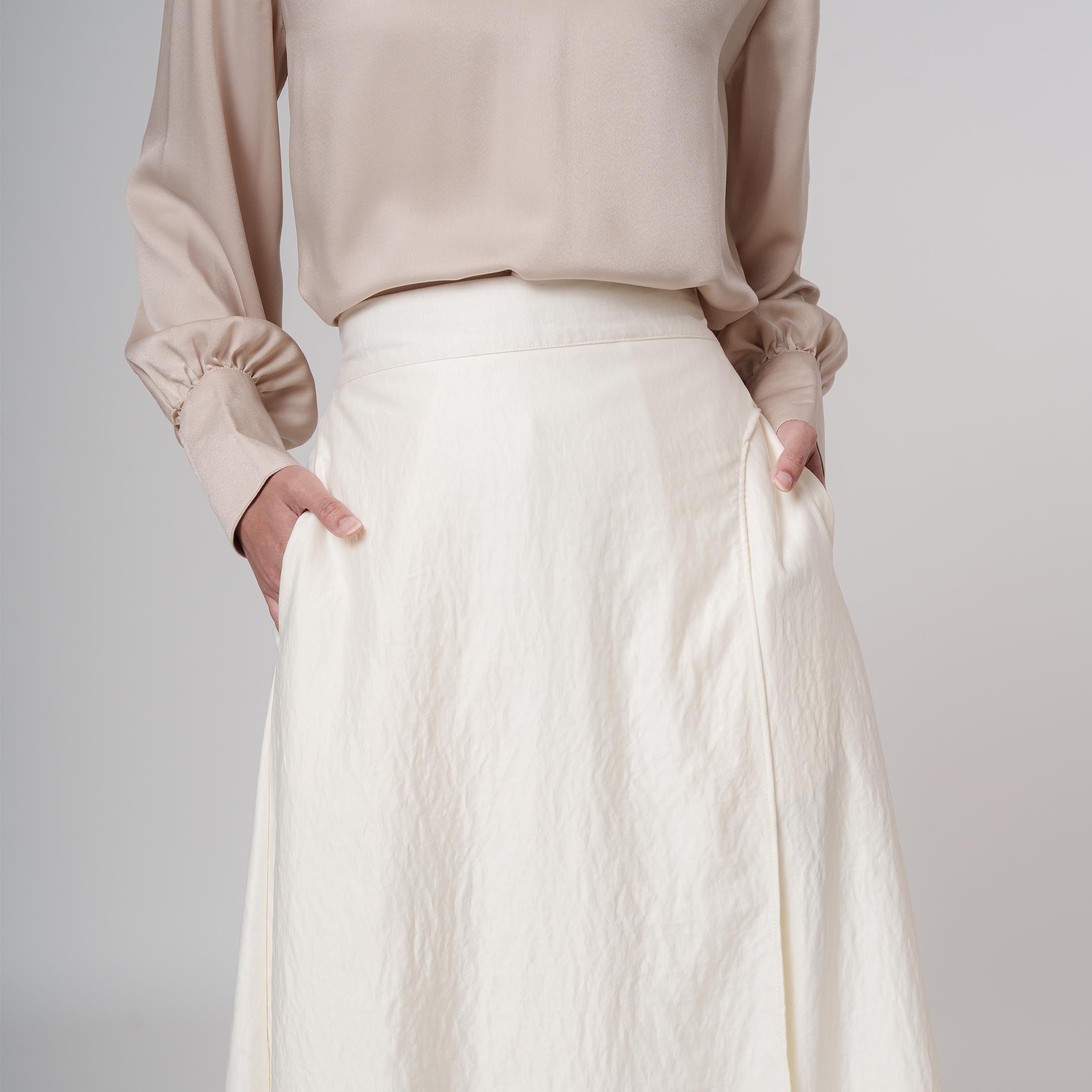 Hilya Skirt - Rok Satin Silk Premium