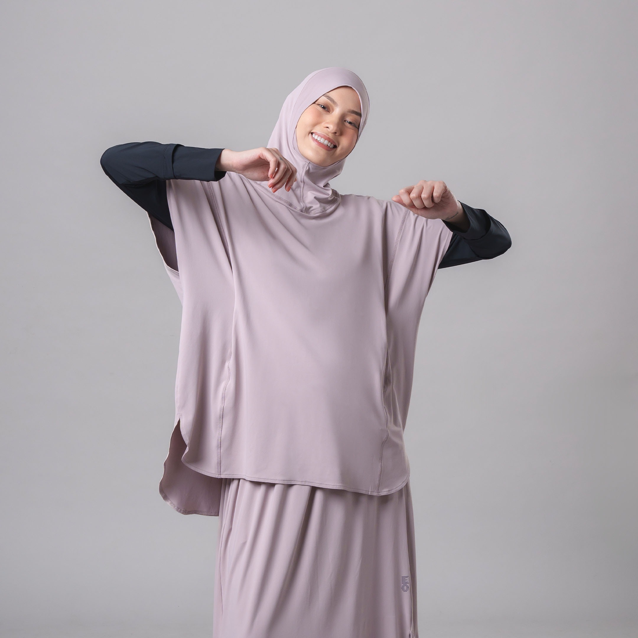 EasyOn Geya Long Sport Hijab - Hijab Rompi Olahraga Instant  Anti UV