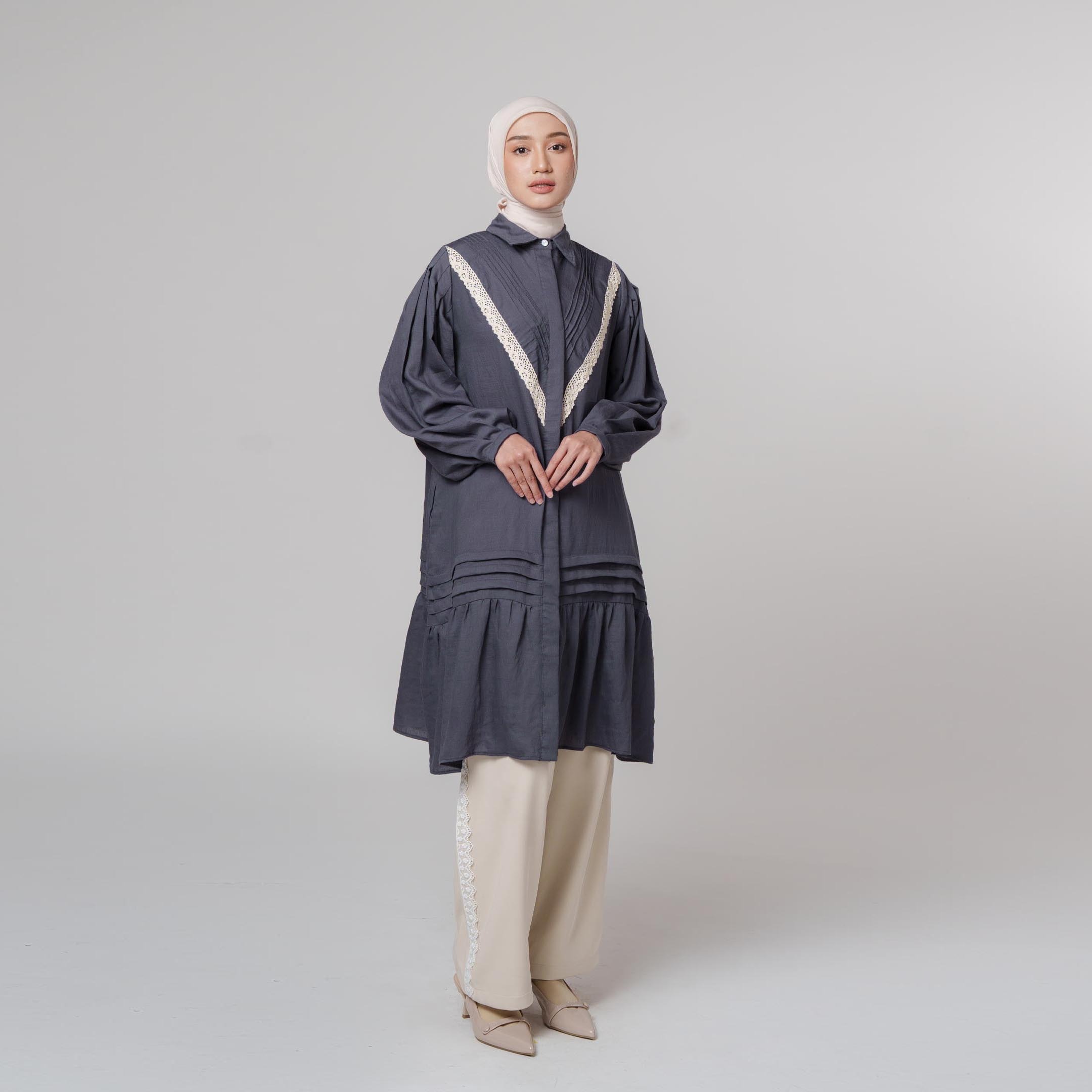Kyna Tunic - Tunik Pleats Wanita