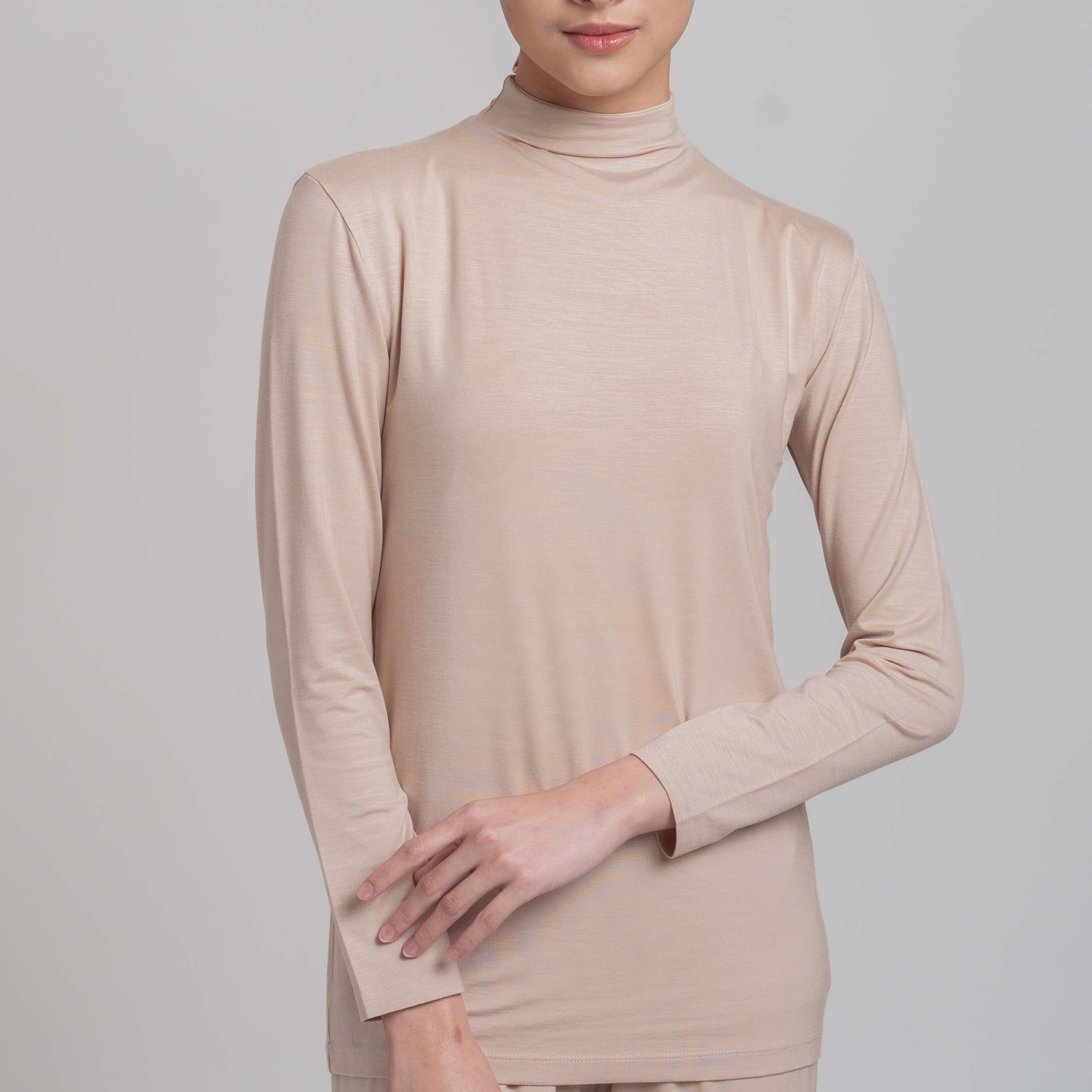 Essential Turtleneck Top - Manset Tencel Premium
