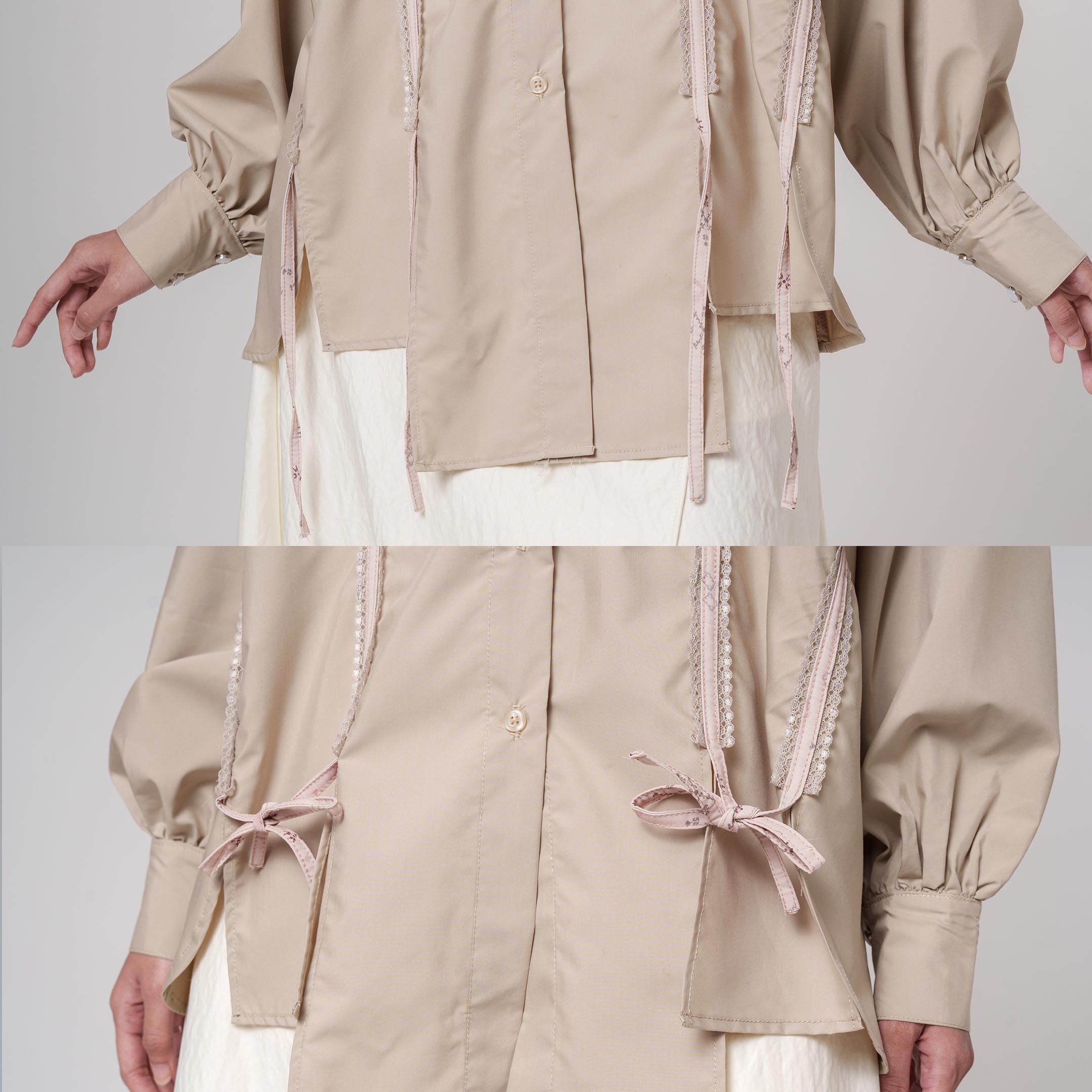 Mahira Top - Kemeja Oversize Lengan Balon