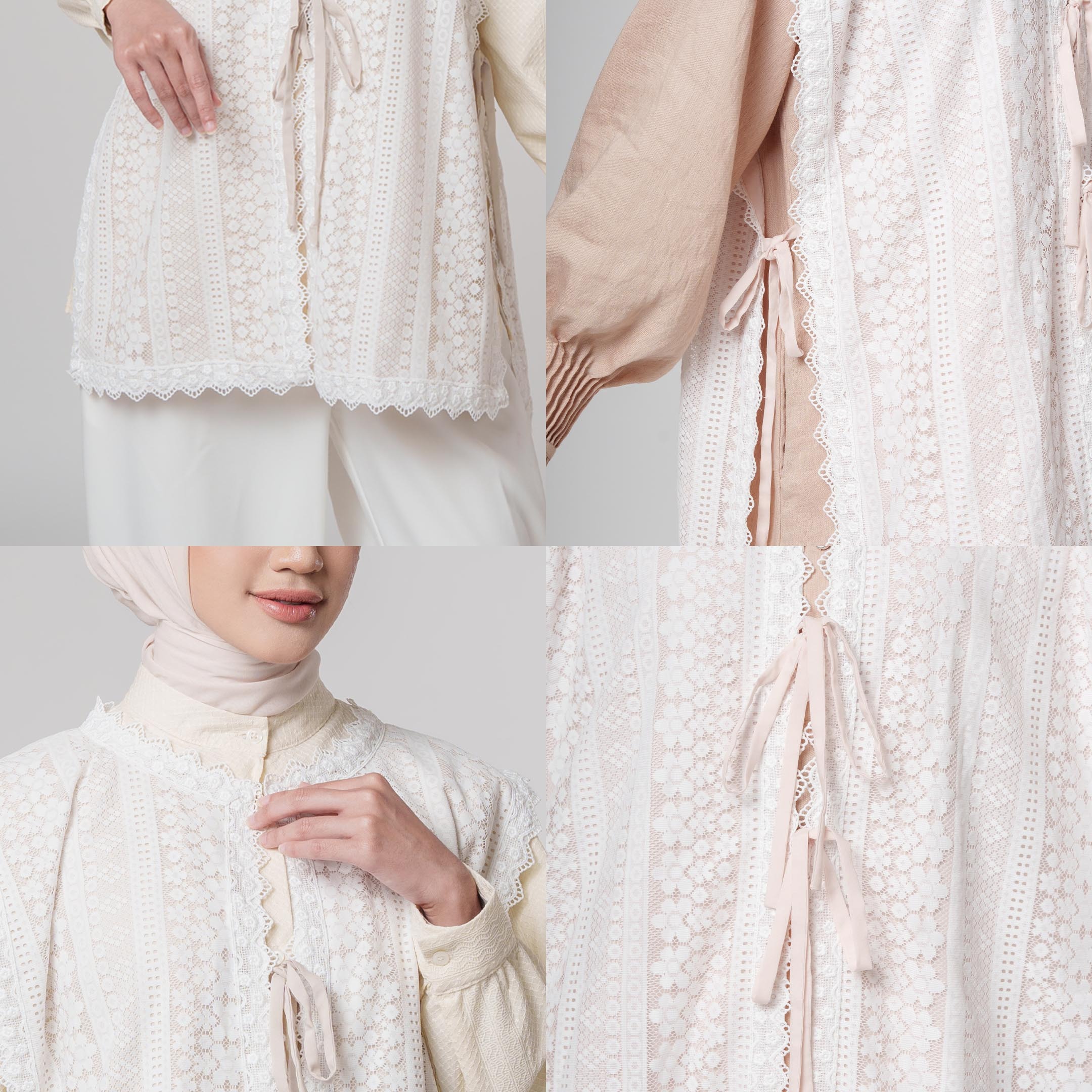 Ilya Vest - Rompi Renda Motif Bunga