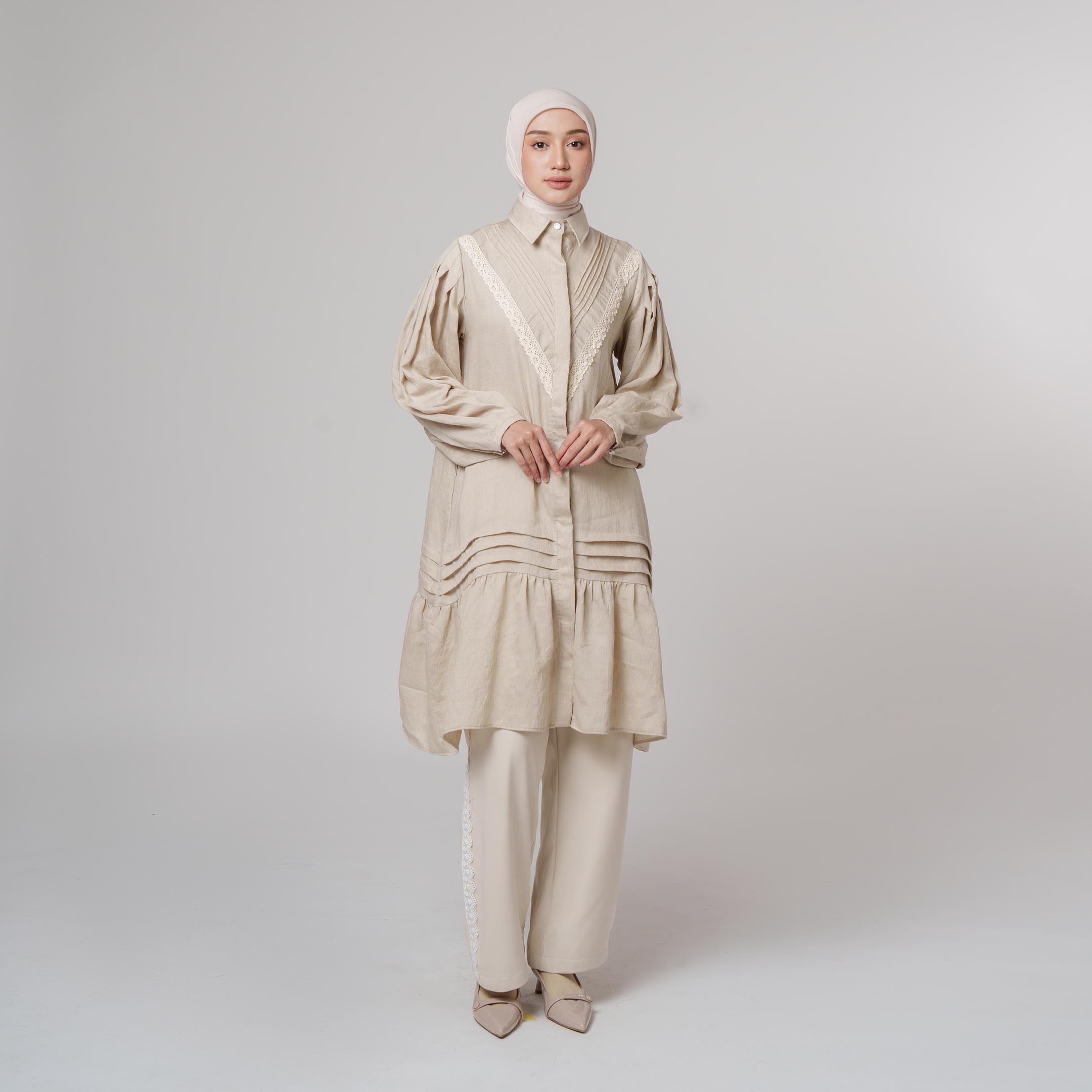 Kyna Tunic - Tunik Pleats Wanita