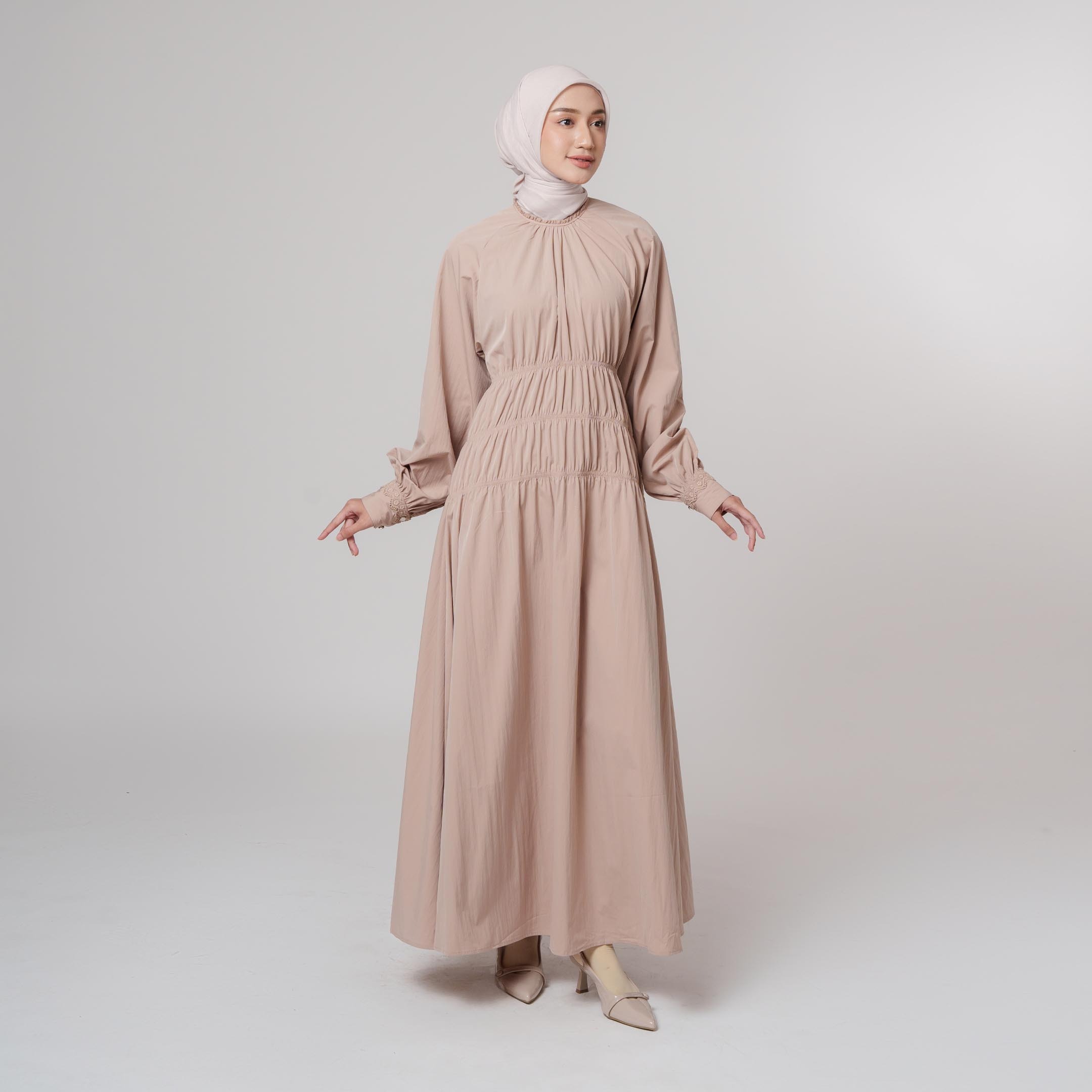 Kalwa Dress - Dress Polos Panjang Premium
