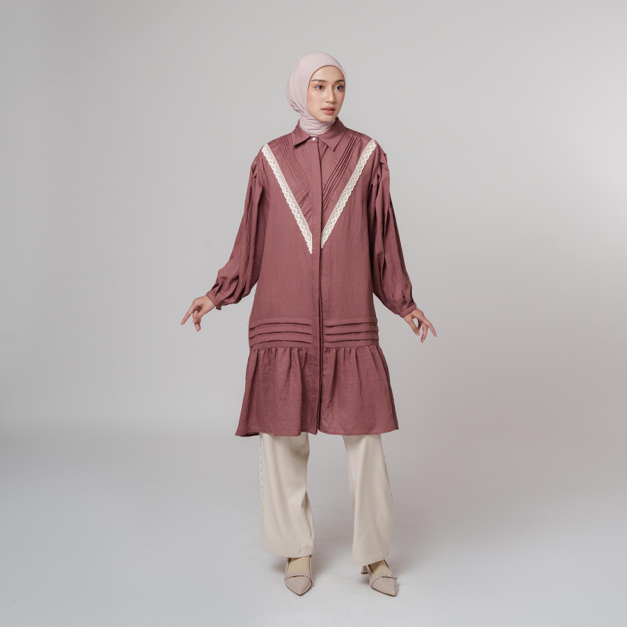 Kyna Tunic - Tunik Pleats Wanita