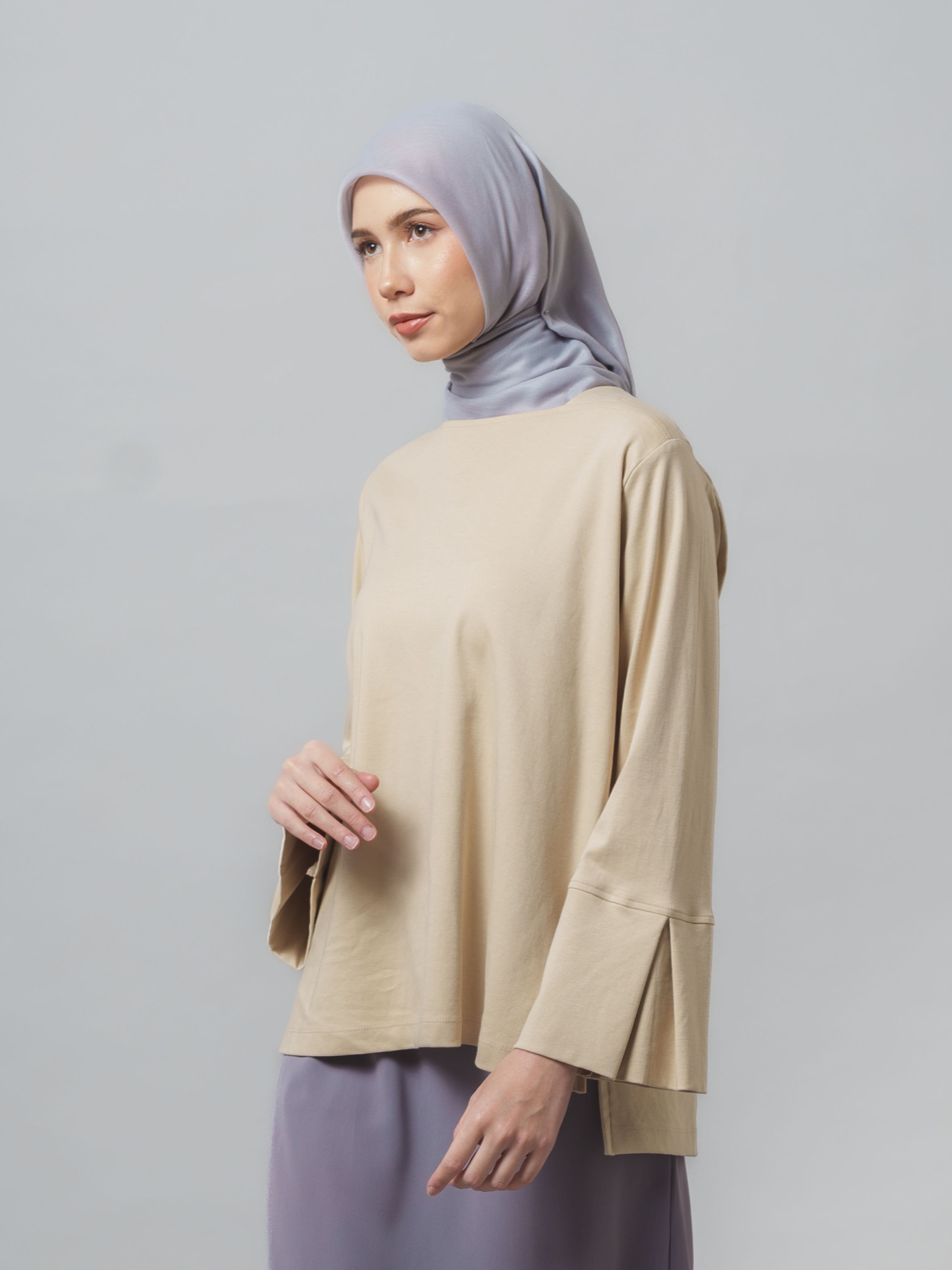 Sera Top - Blouse Polos Lengan Panjang