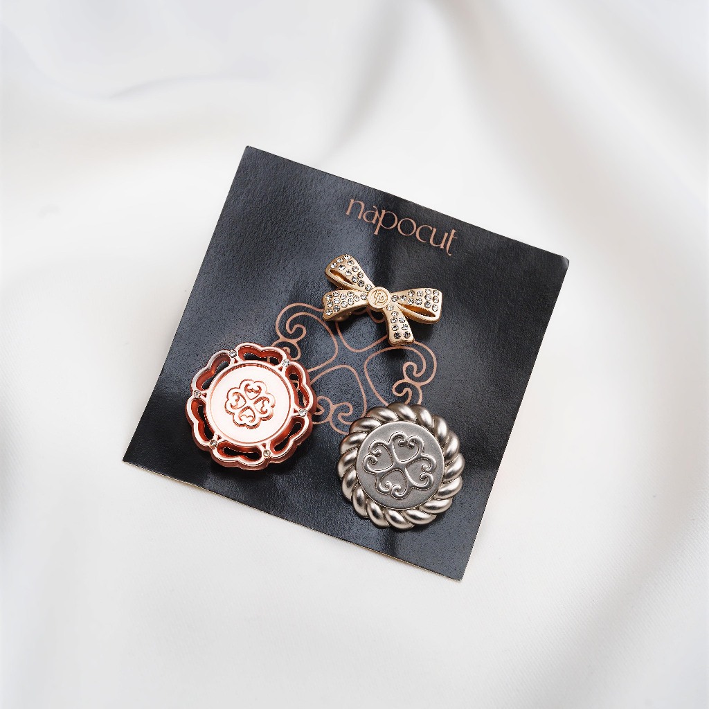 Sabira Brooch Set - Bros/Pin Hijab Fashion Wanita Elegan Premium