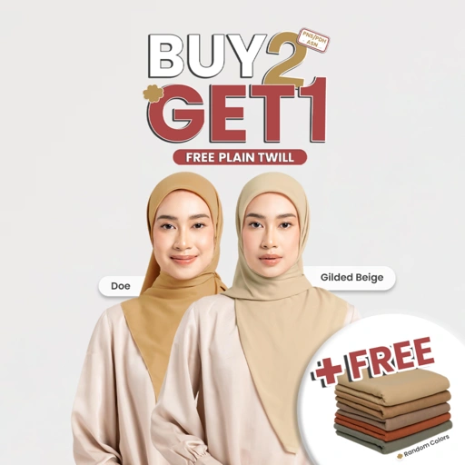 Image of napocut Hijab - Plain Twill - Special Buy 2 Get 1