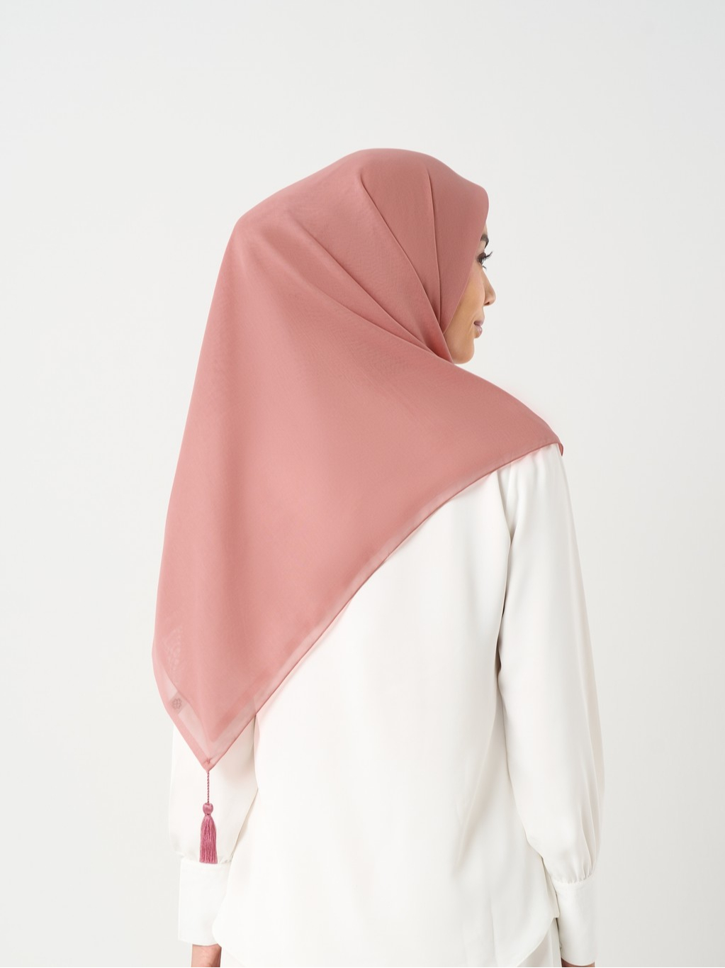 Plain Tassel New Colors - Hijab Segiempat Paris Jepang Premium Ronce 115 x 115 cm