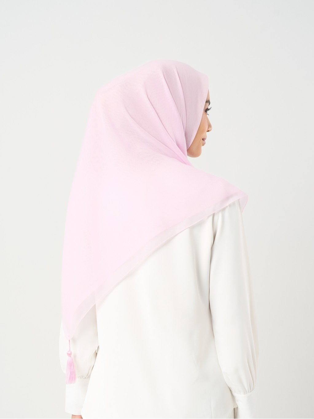 Plain Tassel New Colors - Hijab Segiempat Paris Jepang Premium Ronce 115 x 115 cm