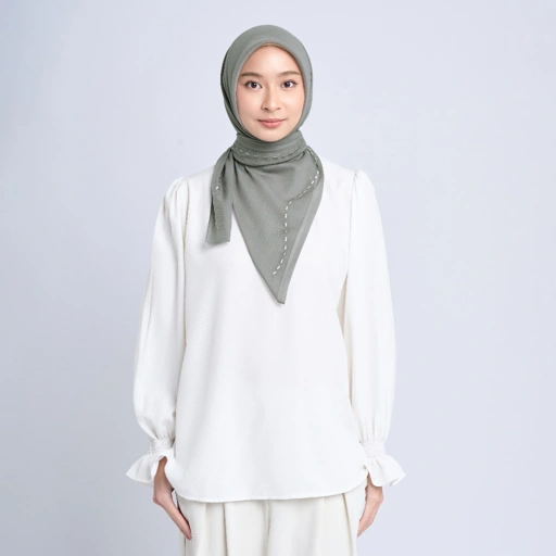 Image of napocut Hijab - Haniya Embroidery - Hijab Segiempat Paris Jepang Bordir Jejak Langkah