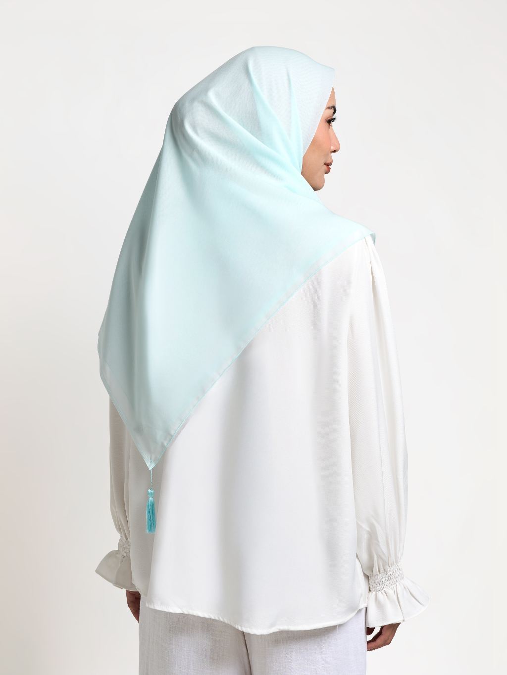 Plain Tassel - Hijab Segiempat Paris Jepang Premium Ronce 115 x 115 cm