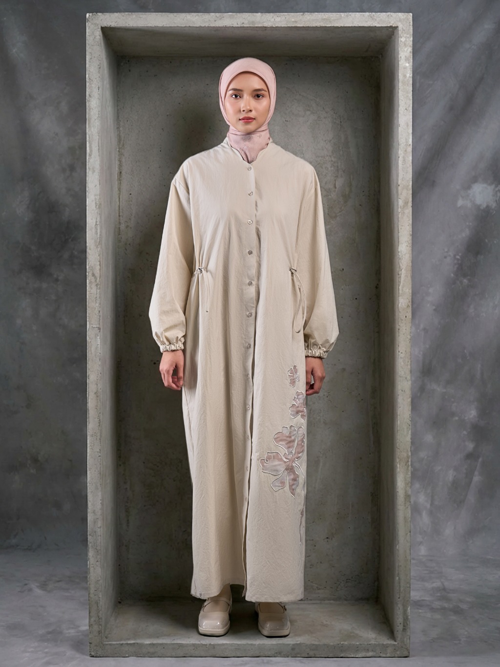 Samira Dress - Dress Bordir Bunga