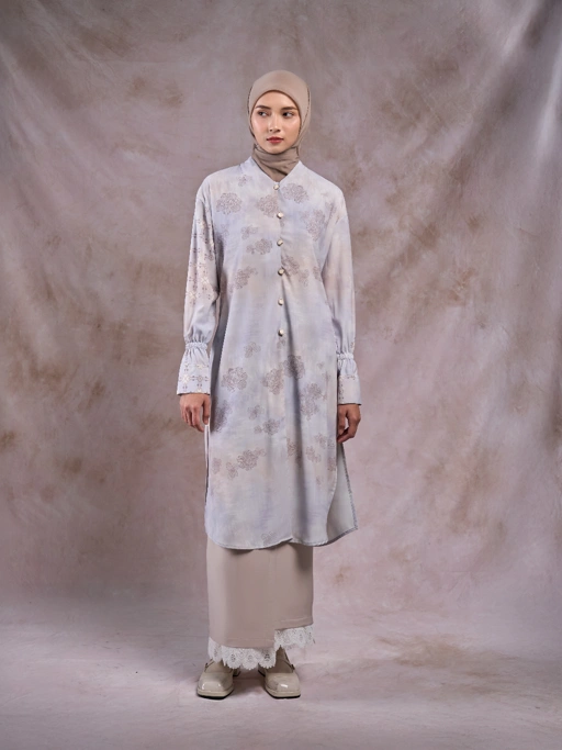 Image of Qamila Tunic - Tunik Motif Bunga