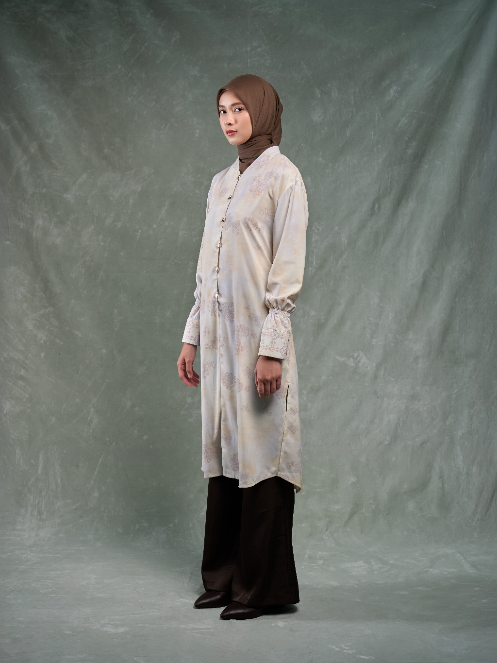 Qamila Tunic - Tunik Motif Bunga