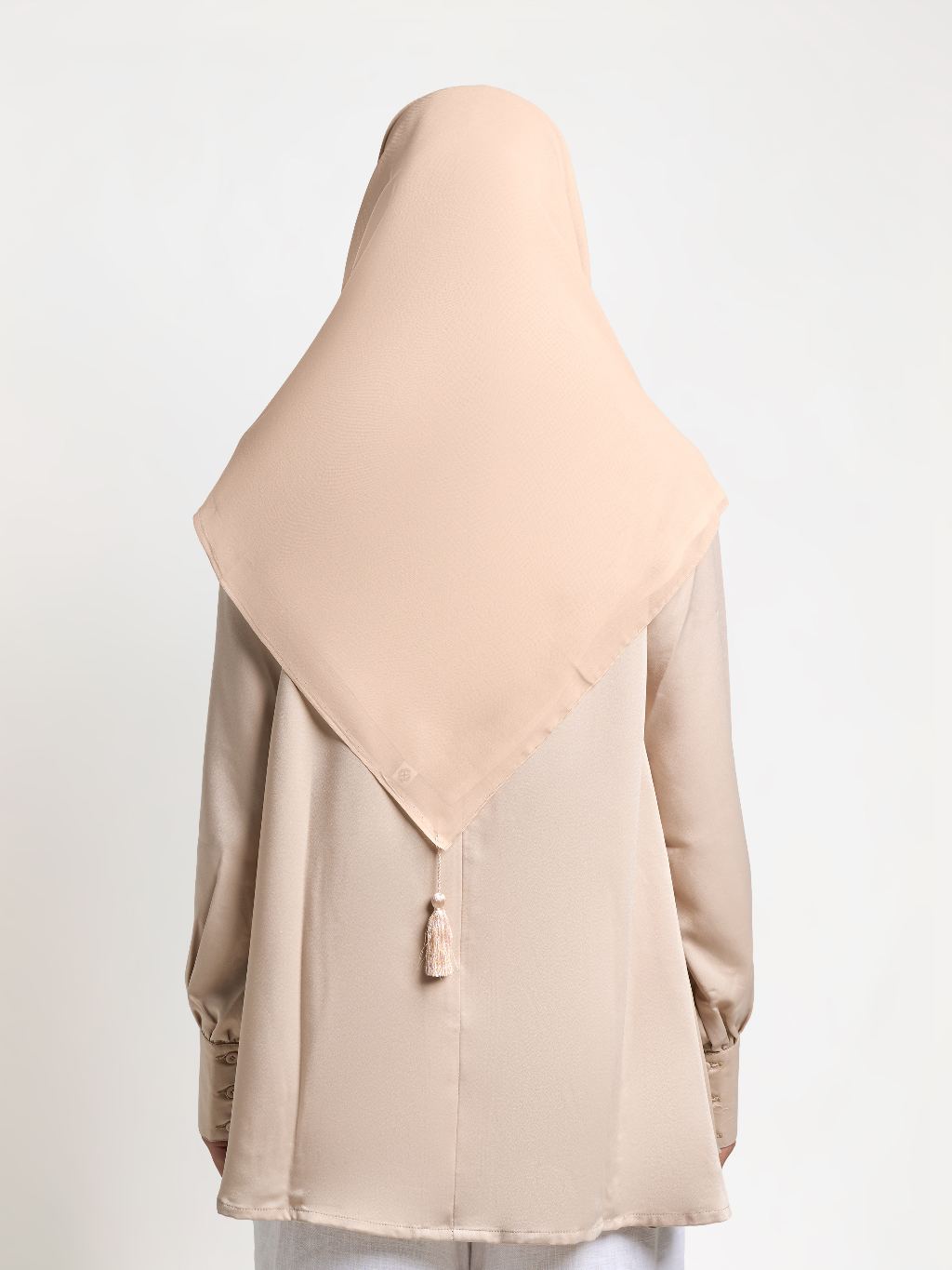 Plain Tassel - Hijab Segiempat Paris Jepang Premium Ronce 115 x 115 cm