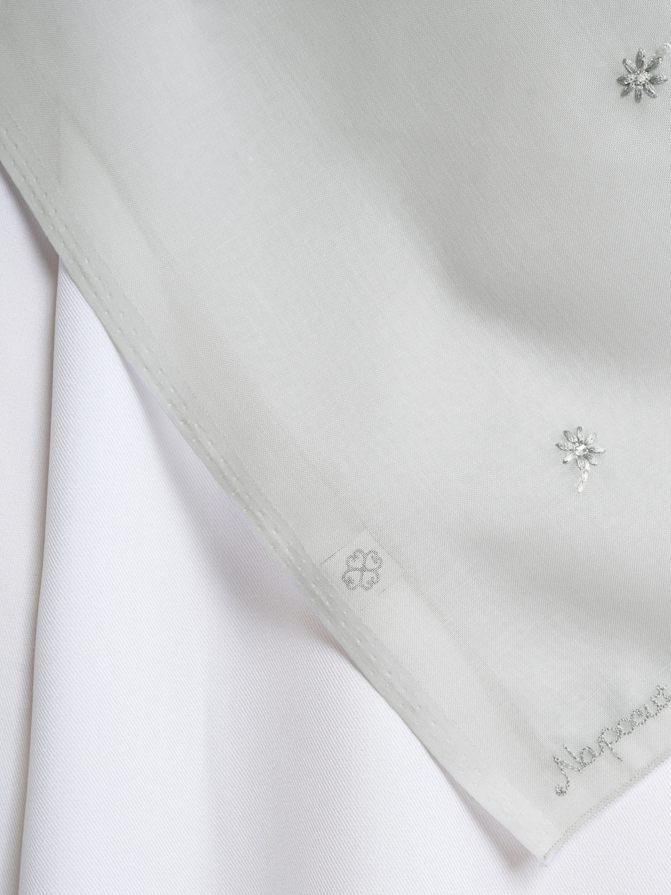 Nafi Embroidery - Hijab Segiempat Bordir Bunga