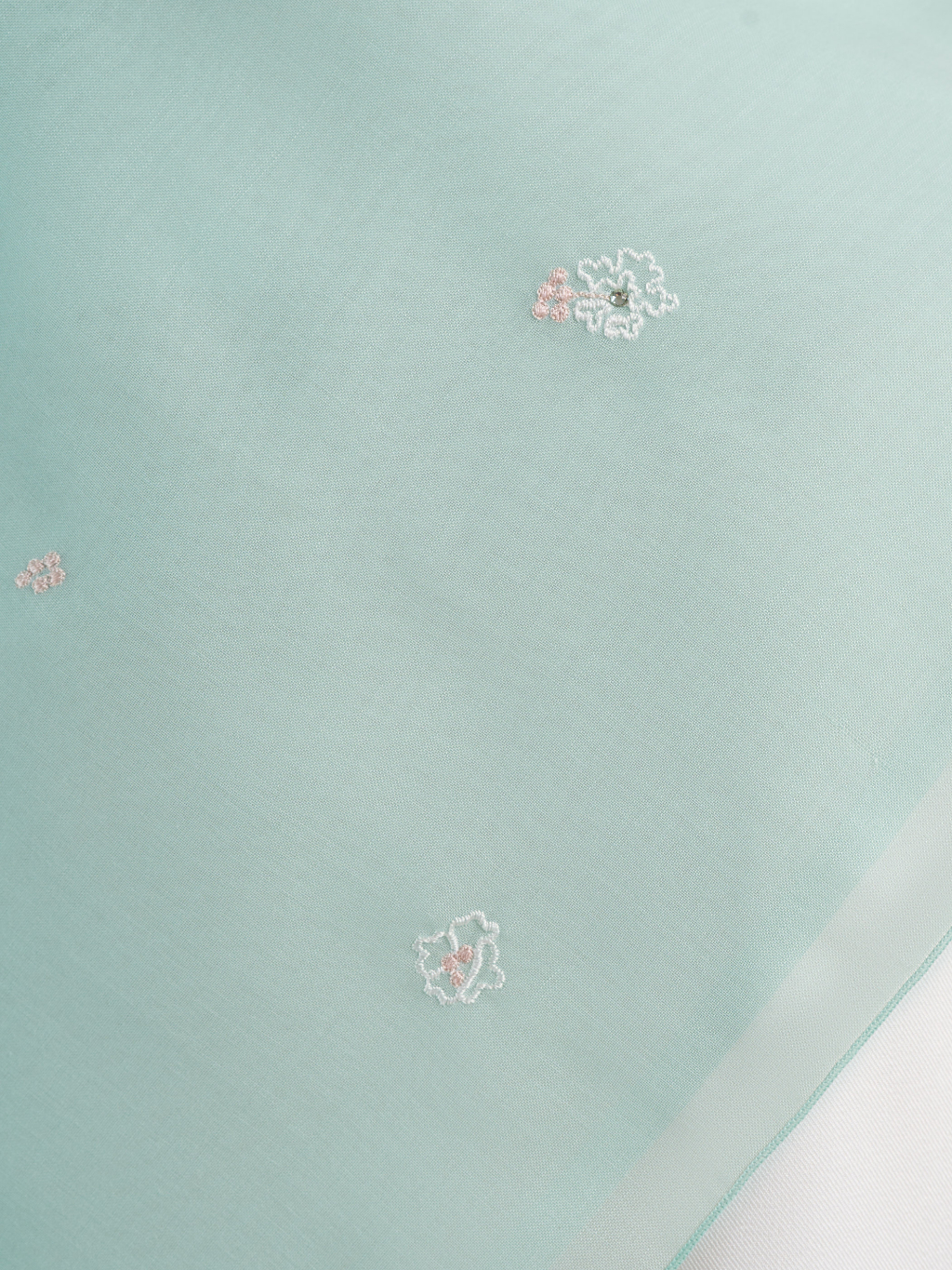 Kenna Embroidery - Hijab Segiempat Bordir Bunga Crystal