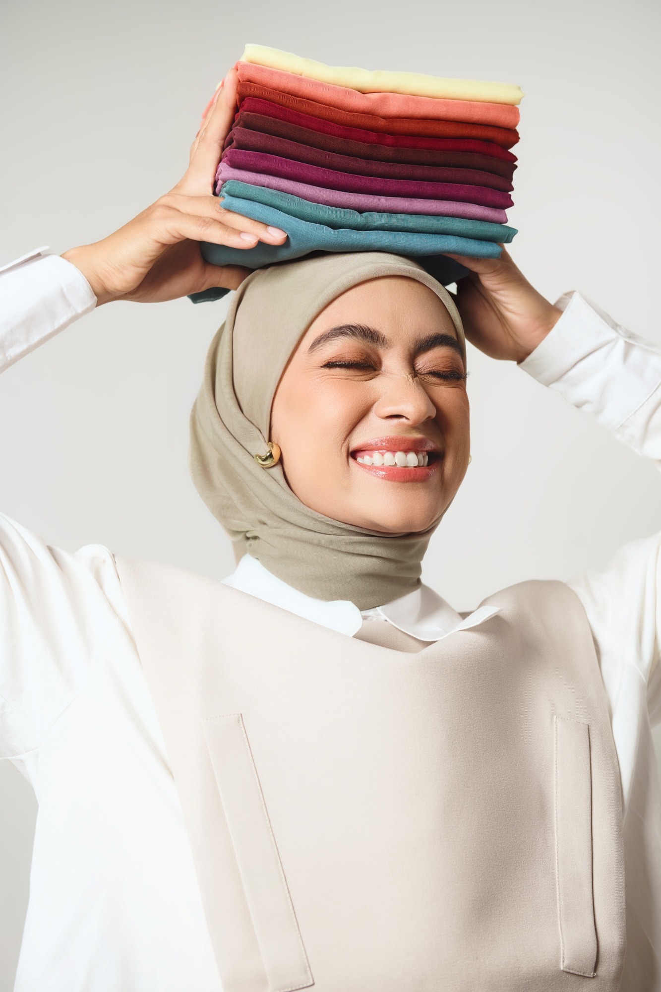[ NEW COLORS ] Plain Paris - Hijab Segiempat Paris Jepang Premium