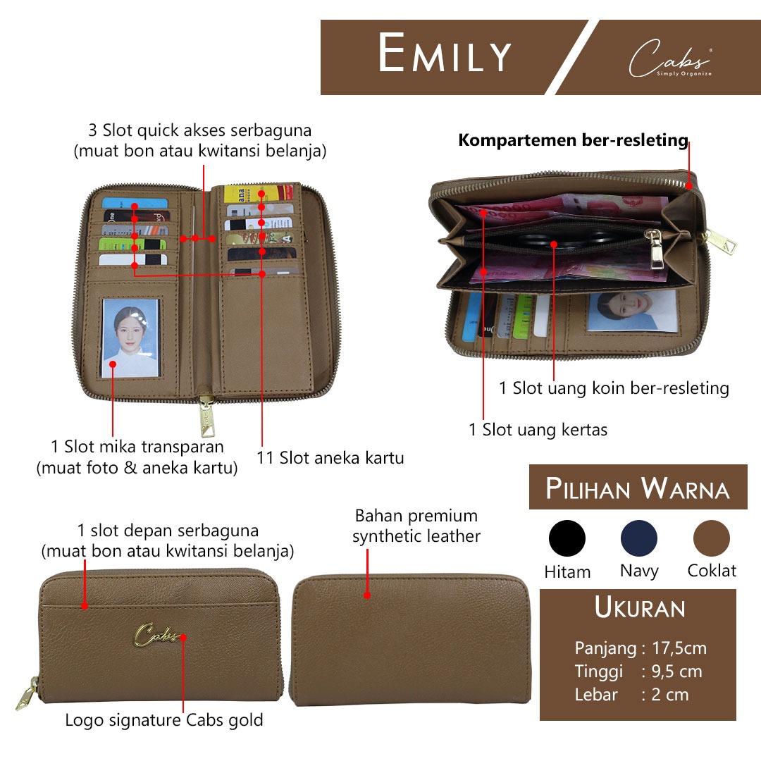 Dompet Emily - Original By Cabs