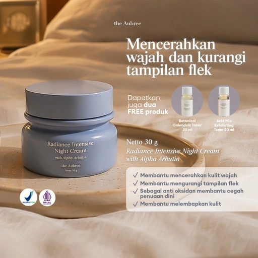 The Aubree Radiance Intensive Night Cream with Alpha Arbutin 30g