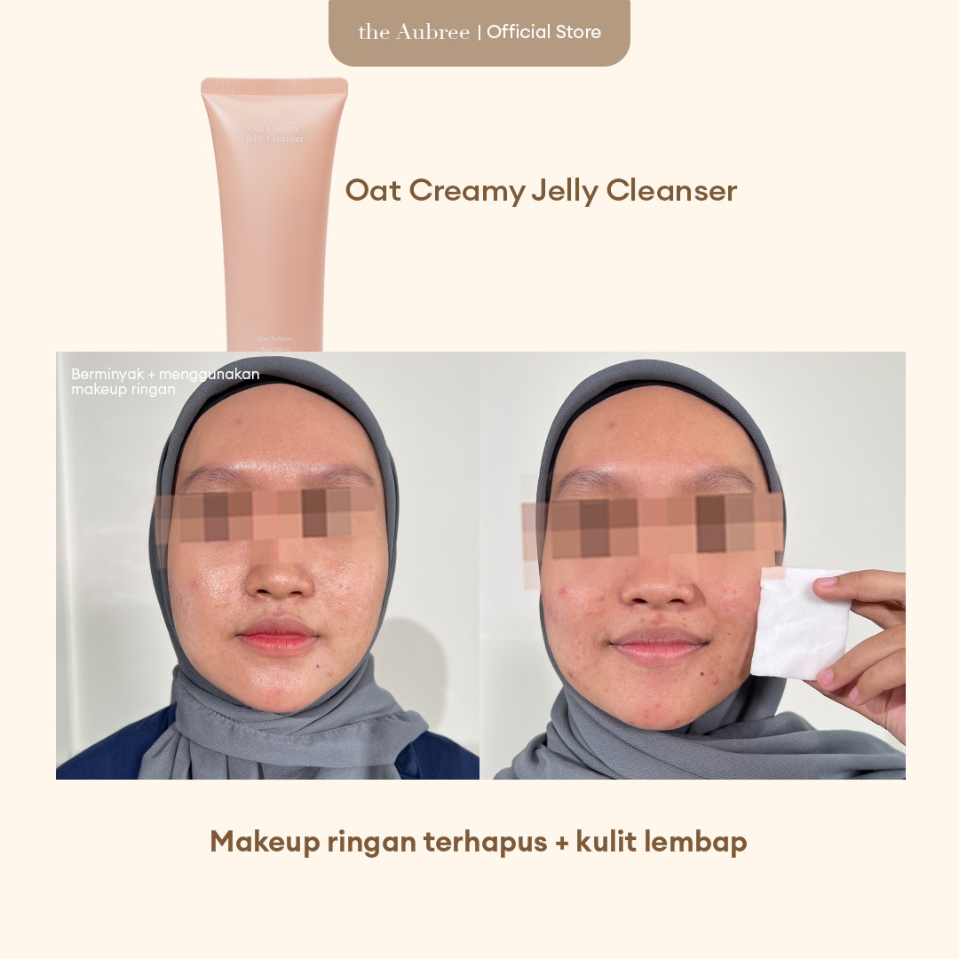 The Aubree Oat Creamy Jelly Cleanser Sabun Pencuci Wajah 100mL