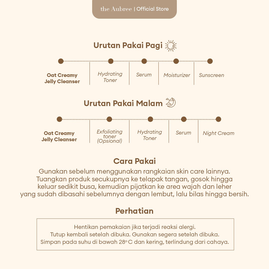 The Aubree Oat Creamy Jelly Cleanser Sabun Pencuci Wajah 100mL
