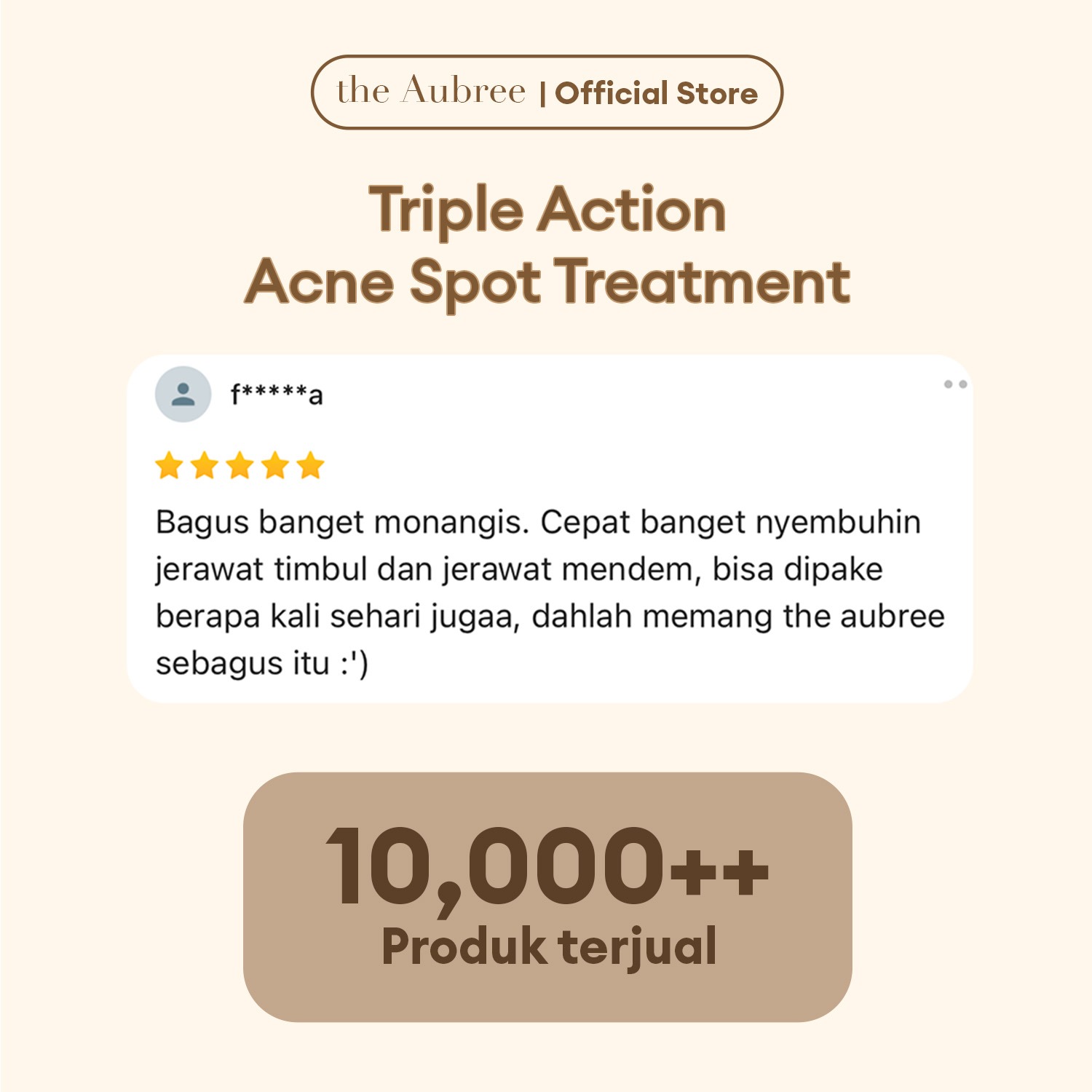 The Aubree
Triple Action Acne Spot Treatment 15 gr