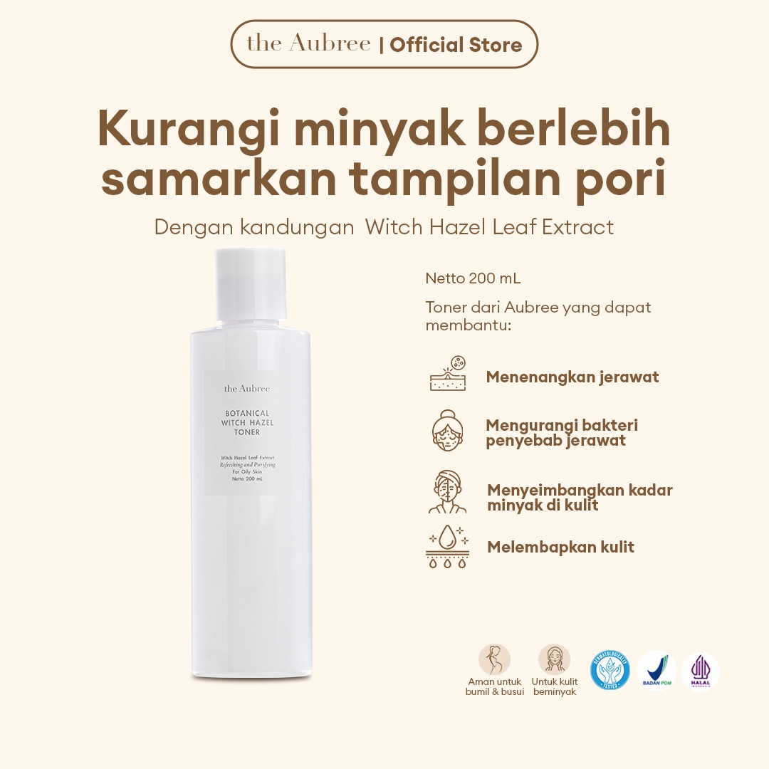 The Aubree Botanical Witch Hazel Toner 200 ml Toner Anti Minyak