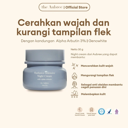 The Aubree Radiance Intensive Night Cream with Alpha Arbutin 30g