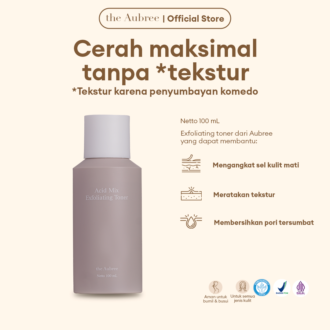 The Aubree Acid Mix Exfoliating Toner 100 ml Toner Pencerah Wajah