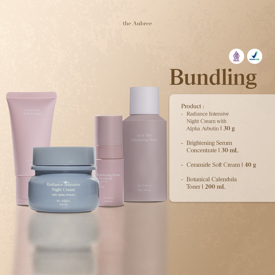 The Aubree Product Bundling ISI 4 Radiance Intensive Night Cream with Alpha Arbutin 30g