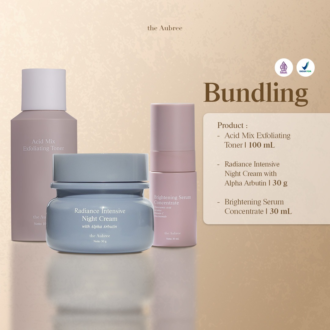 The Aubree Product Bundling ISI 3 Radiance Intensive Night Cream with Alpha Arbutin 30g