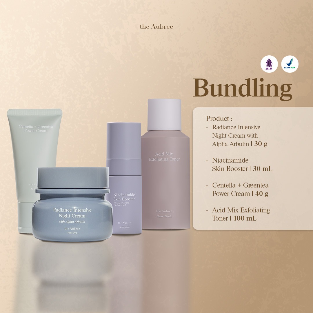 The Aubree Product Bundling ISI 4 Radiance Intensive Night Cream with Alpha Arbutin 30g