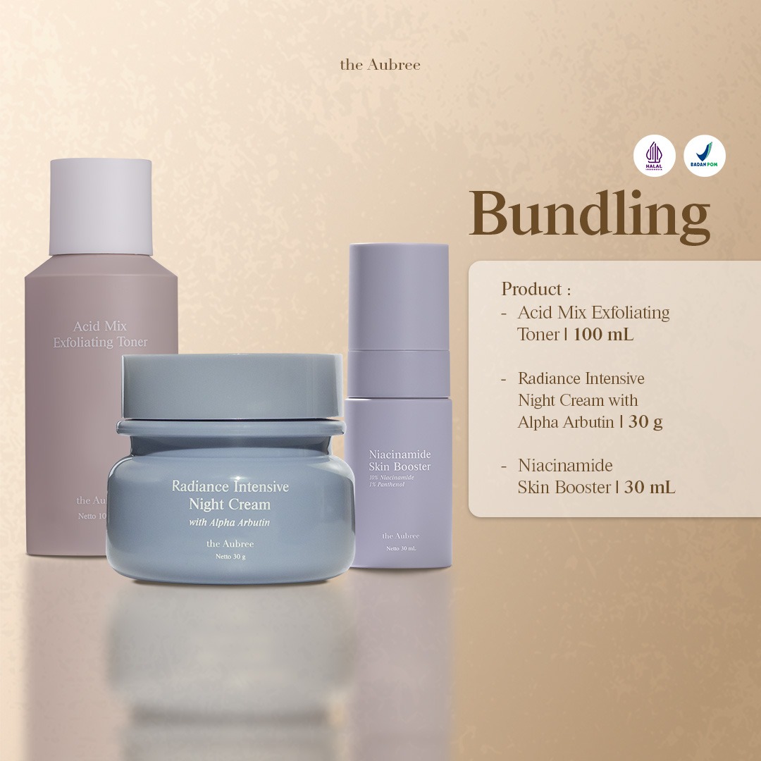 The Aubree Product Bundling ISI 3 Radiance Intensive Night Cream with Alpha Arbutin 30g